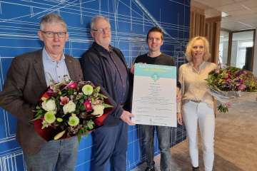 Certificaat ontvangen veiligheidsladder trede 3!