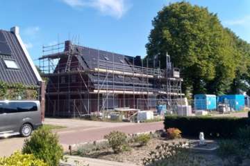 Voortgang nieuwbouw 10 woningen Schoonoord