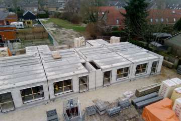 Voortgang nieuwbouw 12 huurwoningen Nieuw-Roden