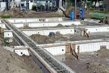 Voortgang nieuwbouw 19 huurwoningen Vries