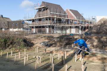 Voortgang nieuwbouw 17 woningen Westerbork