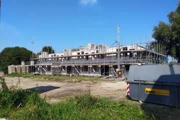 Voortgang nieuwbouw 12 parkwoningen Krakeel, Hoogeveen